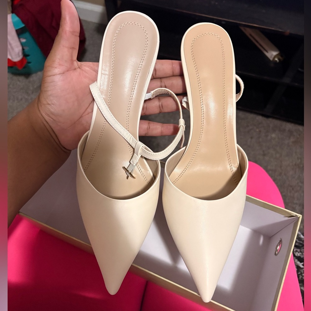 Elegant Cream Women's Heels